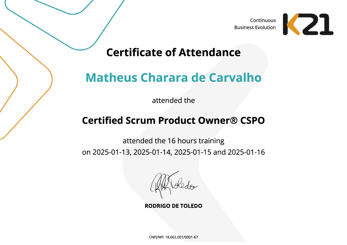 Certificado K21